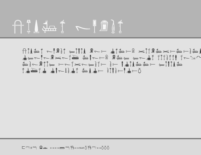 HieroglyphI example