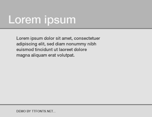 Helvetica 65 Medium example