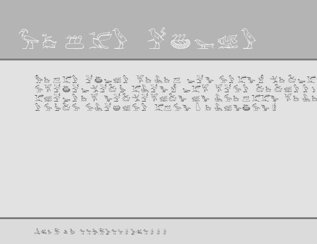 Hyroglyphes Two example