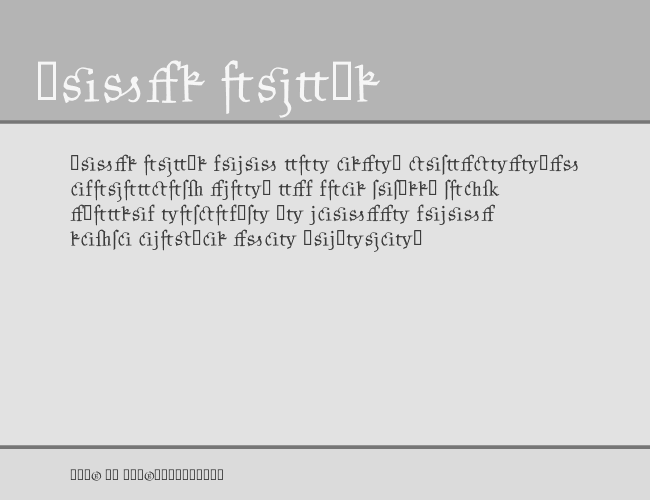 Kantor Ligatures example