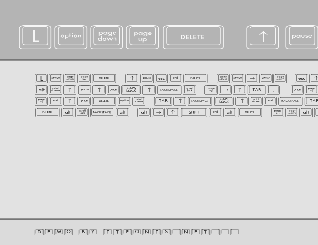 Keyboard KeysWd Wide example