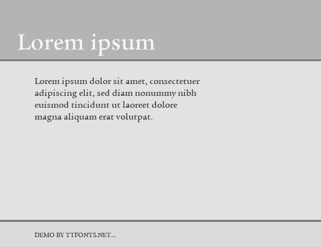 Legacy Serif Md ITC TT example