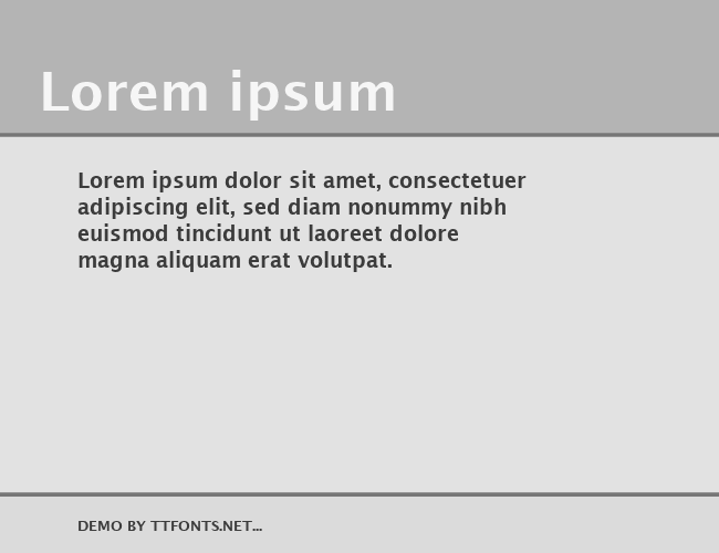 Lucida Sans example