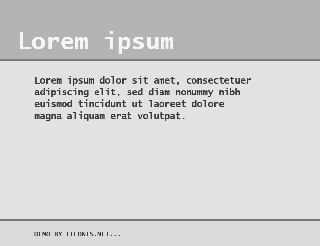 Lucida Sans Typewriter example