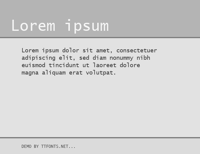 Lucida Sans Typewriter example