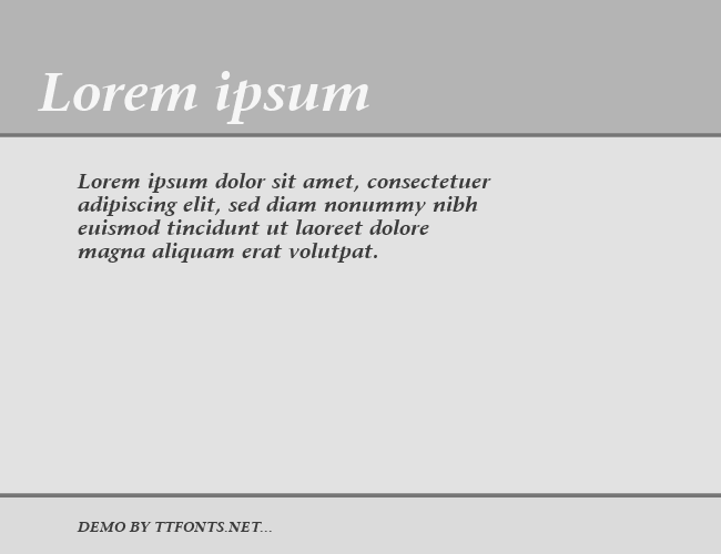 Mesouran Serif SSi example