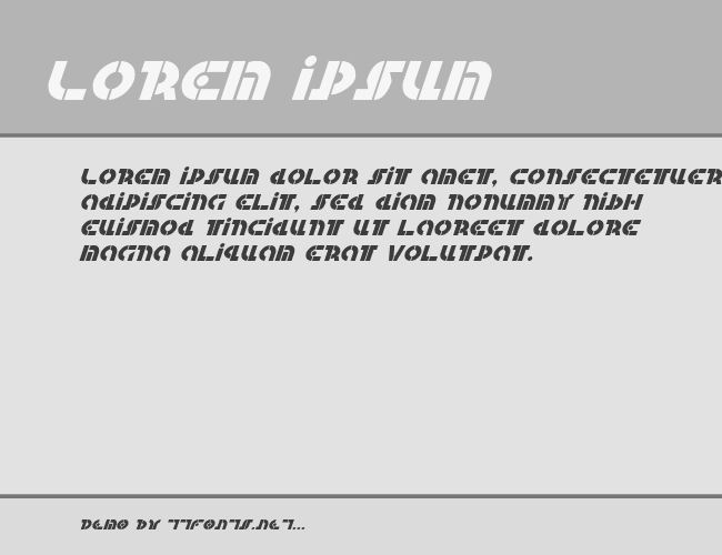 Questlok Italic example