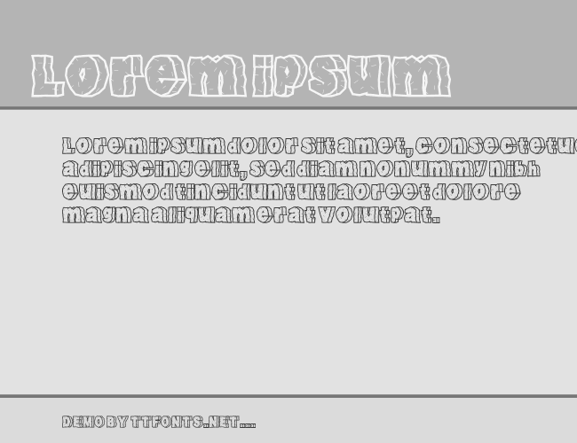 RockFont example