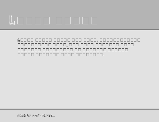 Saloon Display Caps SSi example