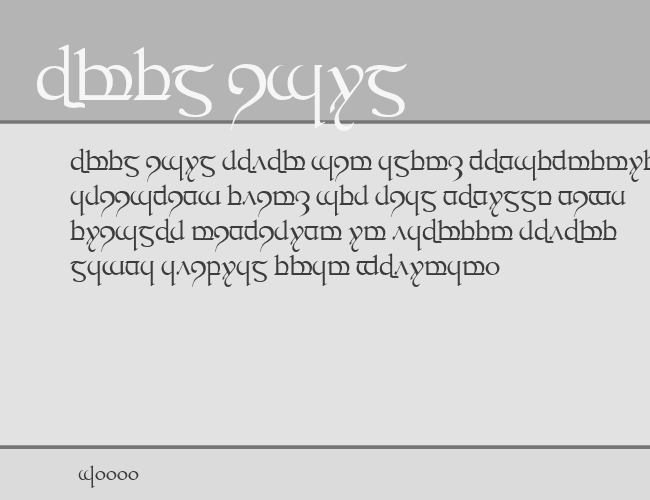 Tengwar Quenya-1 example