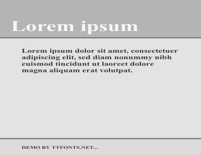 Times Roman Ex bold example