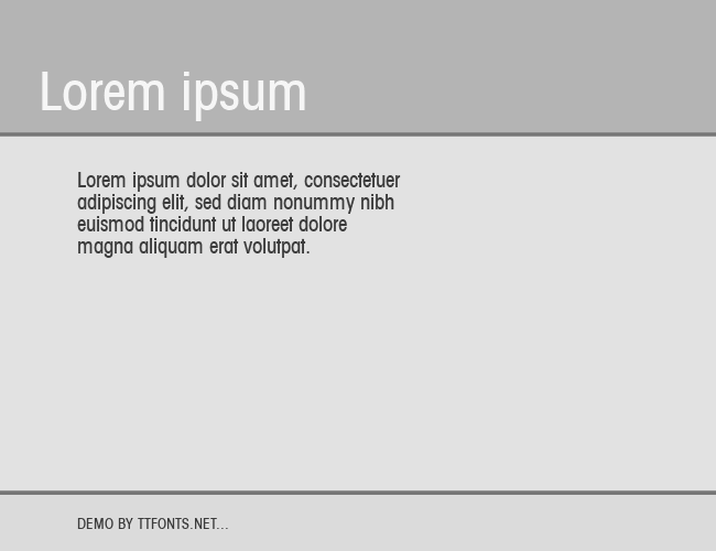 Trendex Light Condensed SSi example