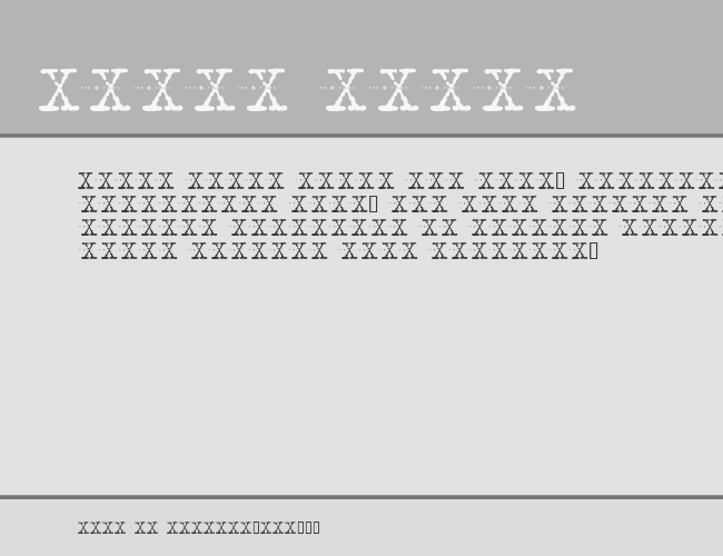 XFont example