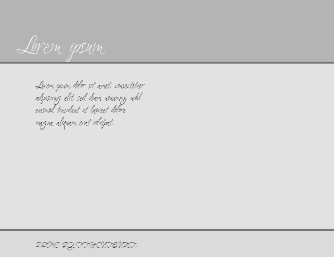 Ambiance BT Swash example