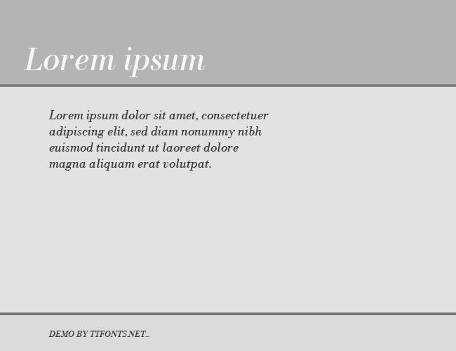 NewBodoni example