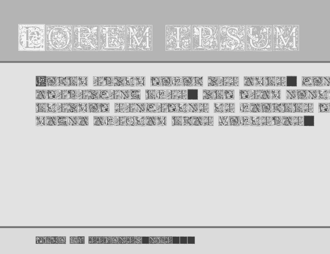 Florana_Initials example