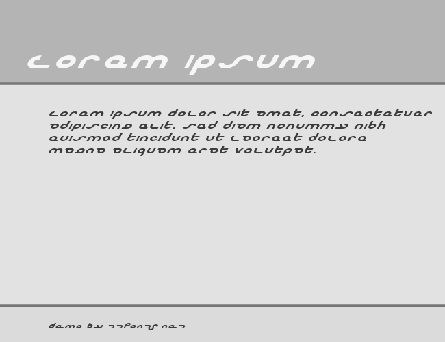 Masterdom Exp Bold Italic example