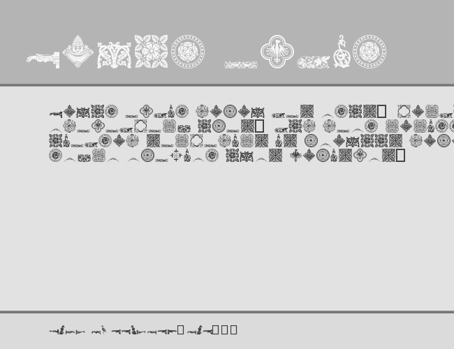 Medieval Dingbats example