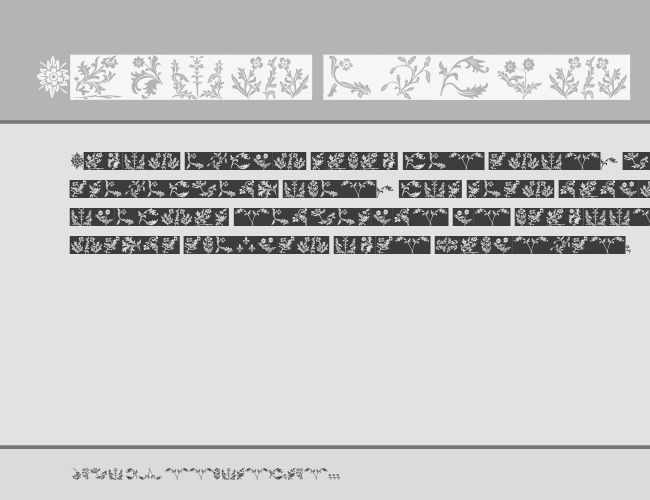 YY Old English Dingbats example