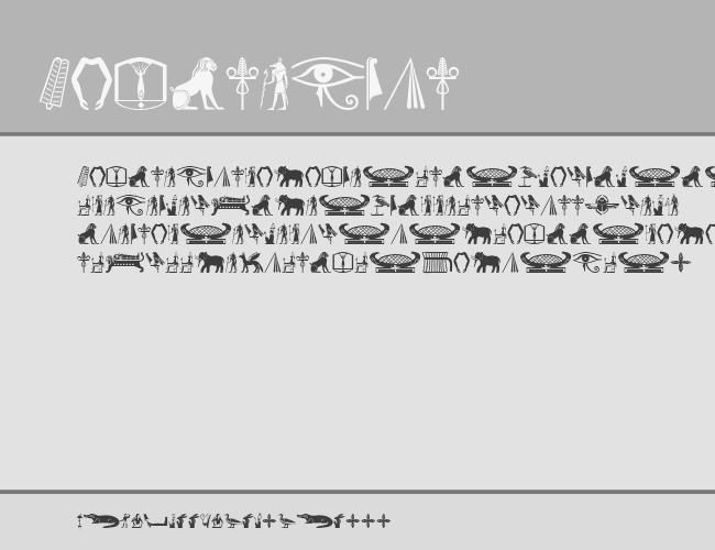 OldEgyptGlyphs example