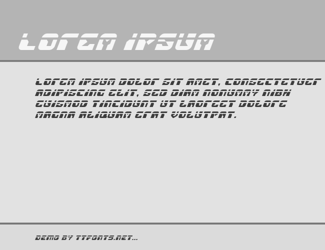 Replicant Laser Italic example