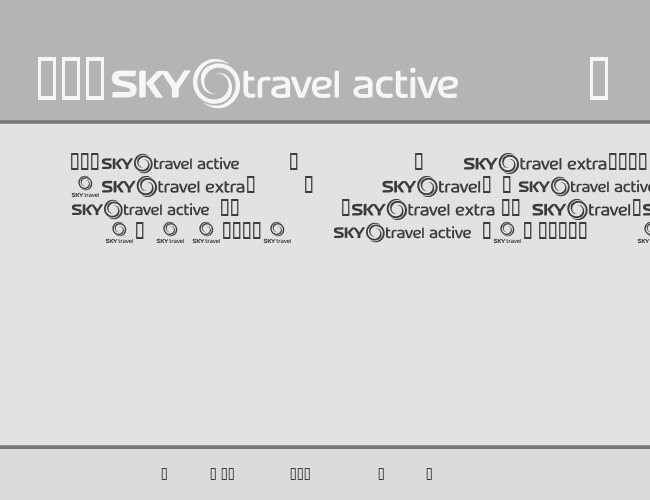 SKYfonttravel example