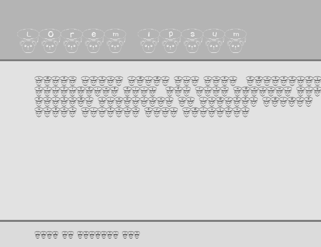 T-kuma Font example