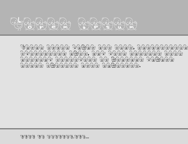 T-piyo Font example