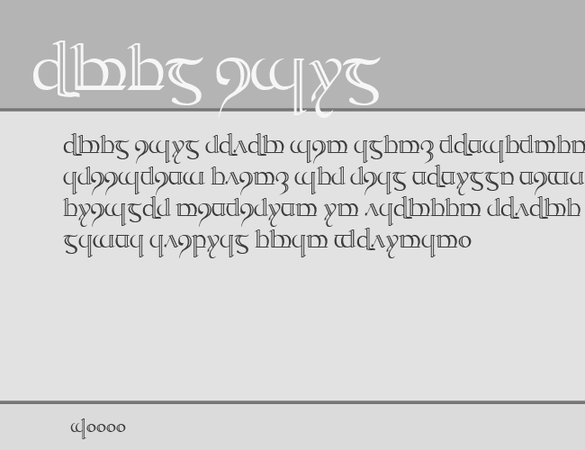 Tengwar Quenya-2 example