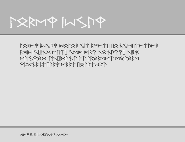 Ice-egg Futhark Runes example