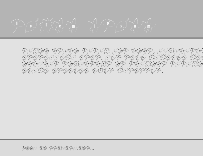 ochiba Font example