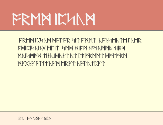 AngloSaxon Runes example