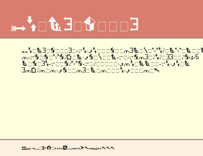 Carr Arrows (filled) example