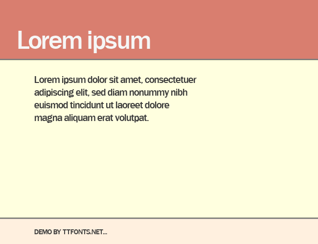 BenjaminGothicMedium example