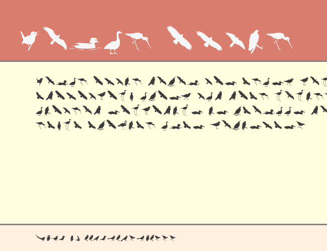 Bird Silhouettes reverse example