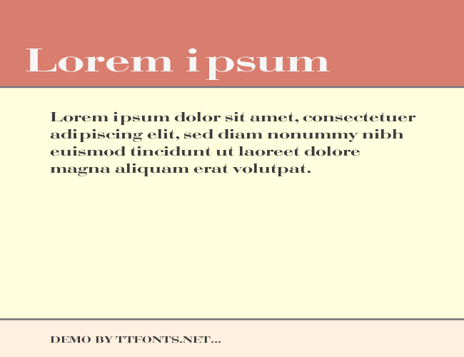 Bodoni Extended example