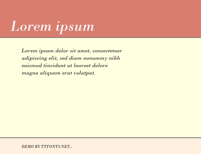 Bodoni example