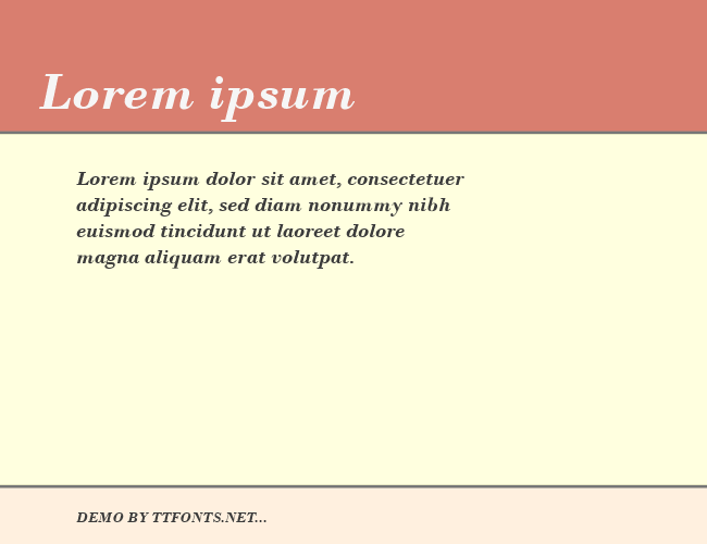 Bodoni MT example