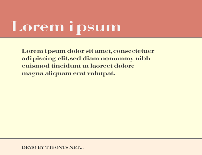 Bodoni Wide example