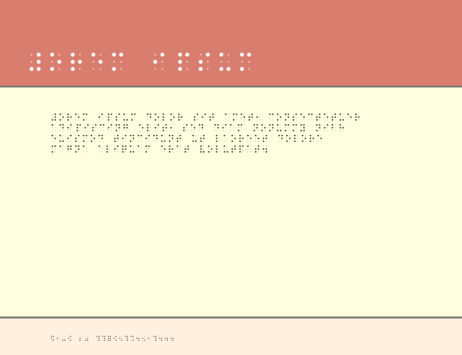 BRAILLE_ example