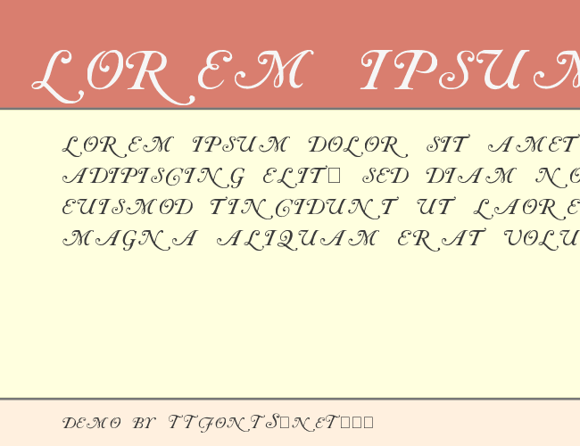 Caslon Initials example