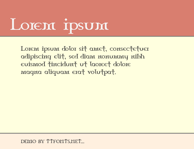 Celtic Garamond the 2nd example