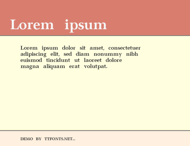 ClassicalSerif example