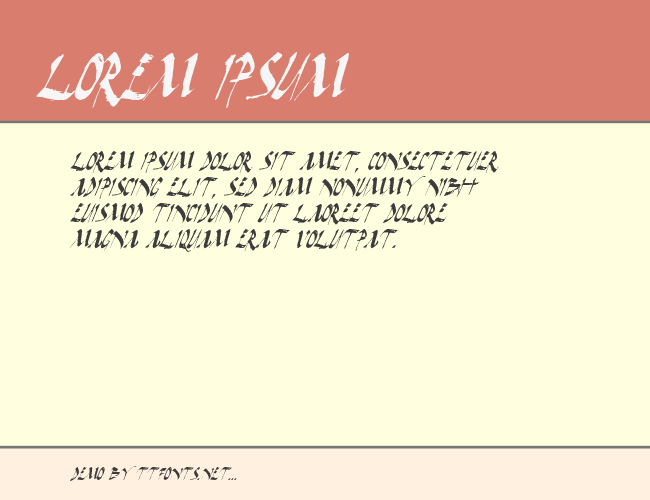 Dark Horse Italic example