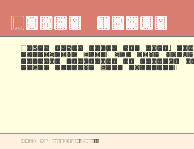 Domino square example