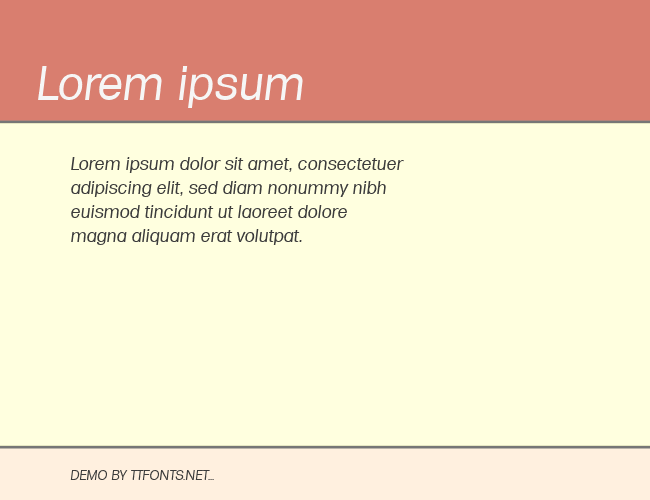 Formula-RegularIta example