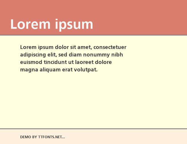 Frutiger example