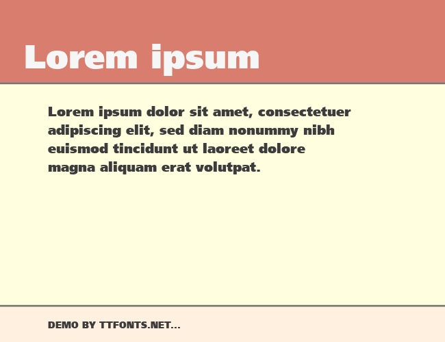 Frutiger example