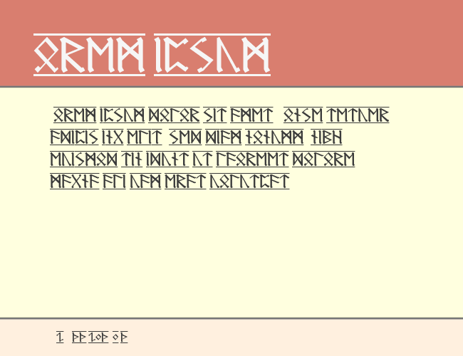 Germanic Runes-1 example
