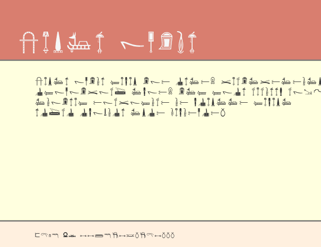 HieroglyphI example